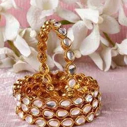 the pari Set of 4 Kundan-Studded Bangles-picture-16