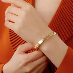 jewels galaxy Gold-Plated Link Bracelet with Toggle Clasp-picture-47