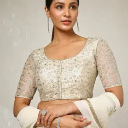 soch Women Embroidery Back Open Blouse image 1