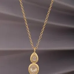 carlton london Gold-Plated AD-Studded Necklace-picture-28