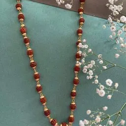 digital dress room Silver-Plated Rudraksh Beaded Chain-picture-19