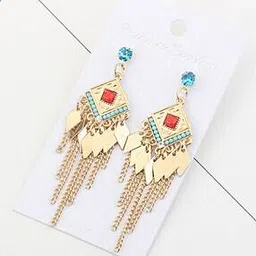 kairangi by yellow chimes Gold-Plated Stone-Studded Earrings-picture-47