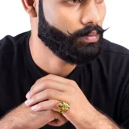 voylla Cocktail Ring with Skull Embossed-picture-45