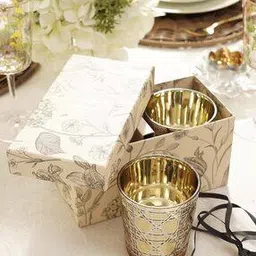 Set of 2 Star-Cut Glass Votives-image-2