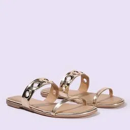 Women Strappy Slip-On Sandals-image-5