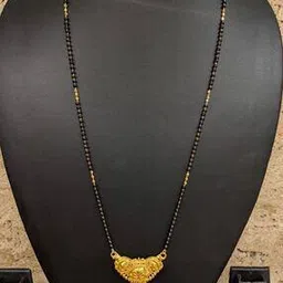 digital dress room Women Gold-Plated Beaded Mangalsutra-picture-13