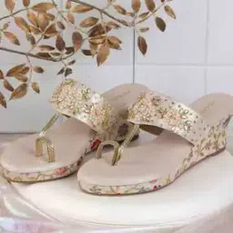 mochi Women Embellished To-Ring Slip-On Wedges-picture-24