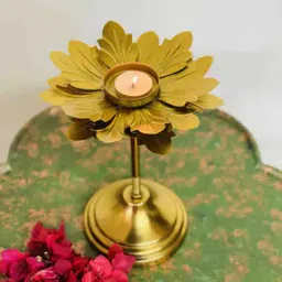folkstorys Floral Design Tealite Candle Holder with Stand-picture-36