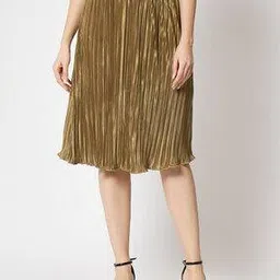 charmgal Pleated Flared Skirt-picture-37