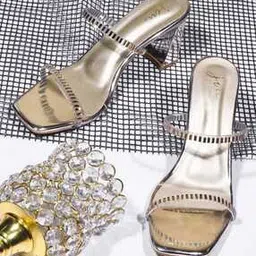 jm looks Women Embellished Chunky Heeled Sandals-picture-53
