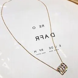 jewels galaxy Gold-Plated Cylindrical Pendant-picture-34