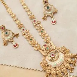 yagyavalkya Women Gold-Plated Necklace & Earrings Set -picture-47