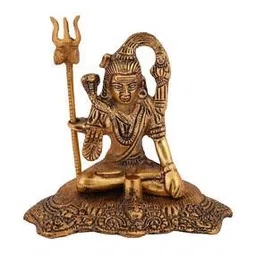 navyaksh Metal Shankar Idol Showpiece-picture-12