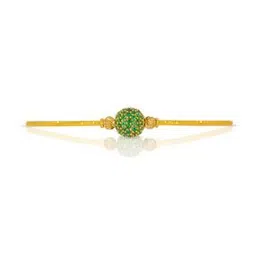 bhima jewels Yellow Gold Stone-Studded Cuff Bracelet-picture-38