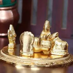 navyaksh Brass Shivling Kalash Idol Showpiece-picture-41