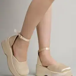 Heeled Round-Toe Slip-On Sandals-image-11