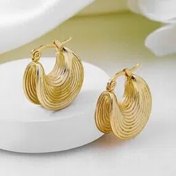 rubans Gold-Plated Layered Hoop Earrings-picture-30