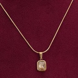 palmonas Women Gold-Plated Link Chain Necklace with Pendent-picture-33
