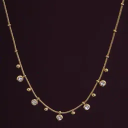 palmonas Women Stone-Studded Link Chain Necklace image 1