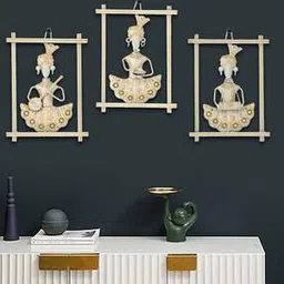 aapno rajasthan Separate Wall Hanging of 3 Male Rajasthani Musicians-picture-43