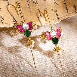 rubans Women Gold-Plated Ruby Ear Cuffs-picture-16