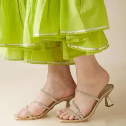 rocia Women Embellished Open-Toe High Stilettos image 1