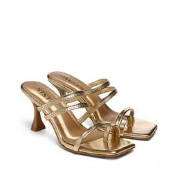 gnist Gold-Toned Heeled Sandals with Toe Ring-picture-11