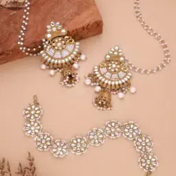 brado jewellery Women Ethnic Mang Tikka With Earrings-picture-52