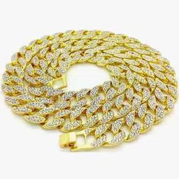 v fashion jewellery Iced Hip-Hop Zirconia-Studded Cuban-Link Chain-picture-13