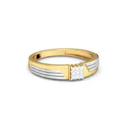 Yellow Gold Diamond Aarnik Band Ring-image-35