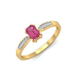 kuberbox Yellow Gold Diamond Meridian Pink Sapphire Ring-picture-14