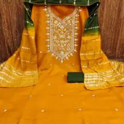 svaraa Women Embellished Unstitched Dress Material-picture-29