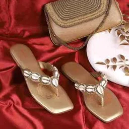 Women V-strap Sandals with Synthetic upper-image-21