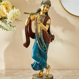 home centre Polyresin Standing Krishna Figurine image 1