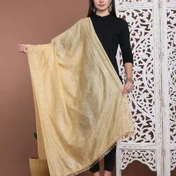 loom legacy Women Embroidered Dupatta with Tassels-picture-48