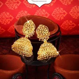 vighnaharta fashion jewellery Jhumkas with Ghungroo Drops-picture-32