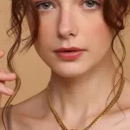 Gold-Plated Short Necklace-image-79