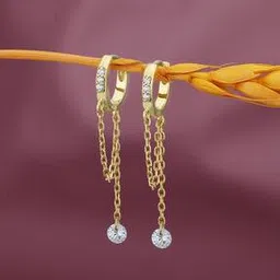 carlton london Women Gold Plated Hoops Earrings   -picture-52