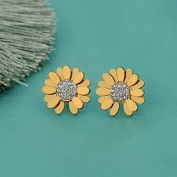 carlton london Women Stone-Studded Ear Studs-picture-39