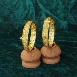 adwitiya Set of 2 Gold-Plated Slip-On Bangles-picture-47