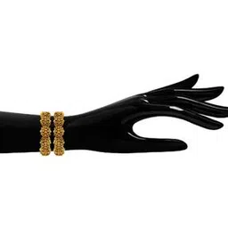 adwitiya Set of 2 Gold-Plated Slip-On Bangles-picture-10