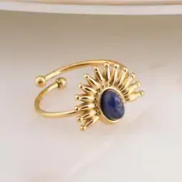 palmonas Women Stone-Studded Sunburst Partially-Open Ring-picture-25