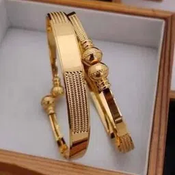 brado jewellery Women Gold Plated Bangle Set -picture-51