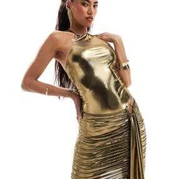 Women Halter-Neck Mini Bodycon Dress-image-55