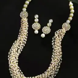 fabula Gold-Plated Necklace & Earrings Set-picture-28