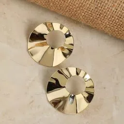 sohi Woven Gold-Plated Stud Earrings-picture-13