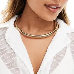 asos design Torque Choker with Ribbed Design-picture-27