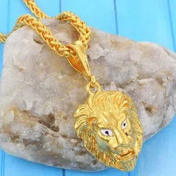 morir Men Gold-Plated Chain with Pendant image 1