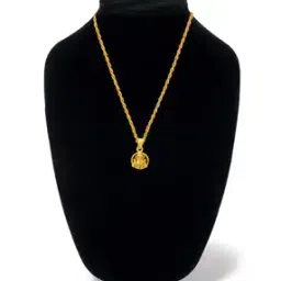 Men Gold-Plated Pendant with Chain-image-89