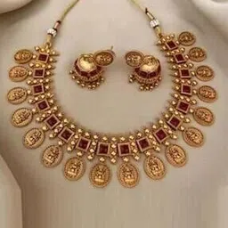 layken Women Stone-Studded Necklace & Earrings Set-picture-30